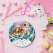 亀の赤ちゃんシャワー ペーパープレート (パーティー)