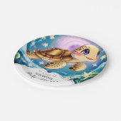 亀の赤ちゃんシャワー ペーパープレート (アングル)