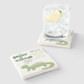 亀の起源の理論1 ストーンコースター (横)