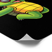 亀の遊バスケットボールのウミガメ遊 ポスター (角)