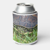 亀の顔が甲羅からのぞく 缶クーラー (缶裏面)