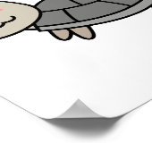亀の風刺動物 ポスター (角)