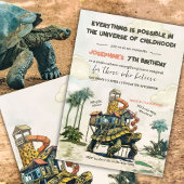 亀の魔法乗り誕生日パーティー 招待状