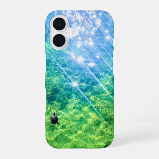 亀のiPhoneケース iPhone 16ケース (裏面)