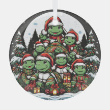 亀はクリスマスプレゼントに満足している