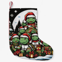 亀はクリスマスプレゼントに満足している