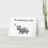 亀は妹の誕生日に偽装していない カード (正面)