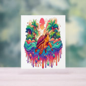 亀は液園に浮かぶ。 アクリルサイン (ニュートラル)