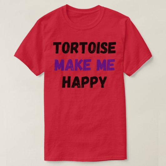 亀は私を幸せにする Tシャツ (デザイン正面)