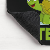 亀は遅いが安定している マウスパッド (コーナー)