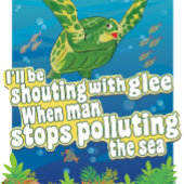 亀は…喜んで叫ぶ キャンバスプリント