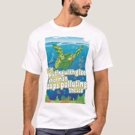 亀は…喜んで叫ぶ Tシャツ