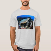 亀や魚とダイビング Tシャツ (正面)