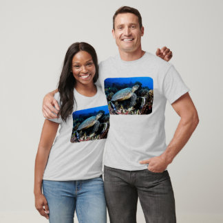 亀や魚とダイビング Tシャツ