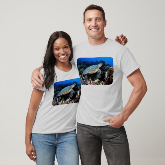 亀や魚とダイビング Tシャツ (ユニセックス)