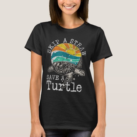 亀を救飛ばす Tシャツ (正面)