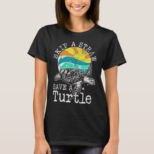 亀を救飛ばす Tシャツ (正面)
