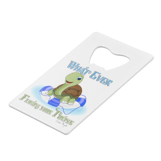 亀を浮かせるものは何でも2 クレジットカード栓抜き (裏面アングル)