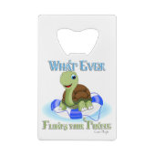 亀を浮かせるものは何でも2 クレジットカード栓抜き (裏面)