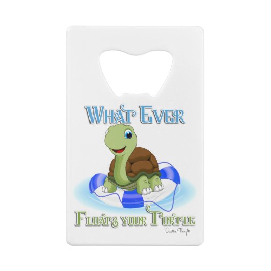 亀を浮かせるものは何でも2 クレジットカード栓抜き (裏面)