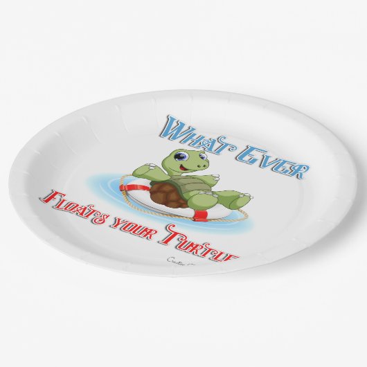 亀を浮かべるものは ペーパープレート (アングル)