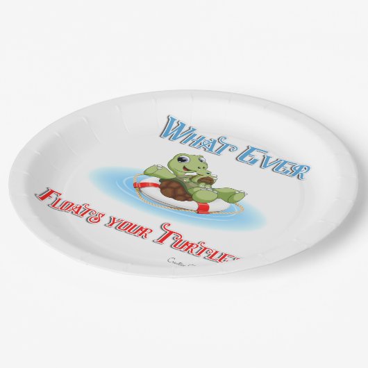 亀を浮かべるものは ペーパープレート (アングル)