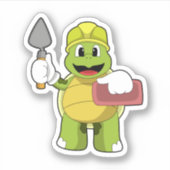 亀を石でメイスンに シール (正面)