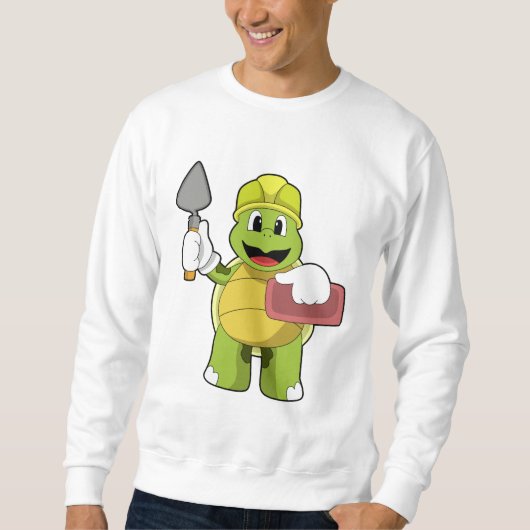 亀を石でメイスンに スウェットシャツ (正面)