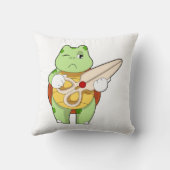 亀を鋏で美容師 クッション (裏面)