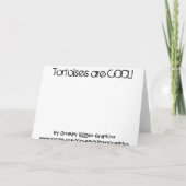 亀クールだ!グリーティングカード カード (裏面)