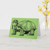 亀クールだ!グリーティングカード カード (黄色い花)