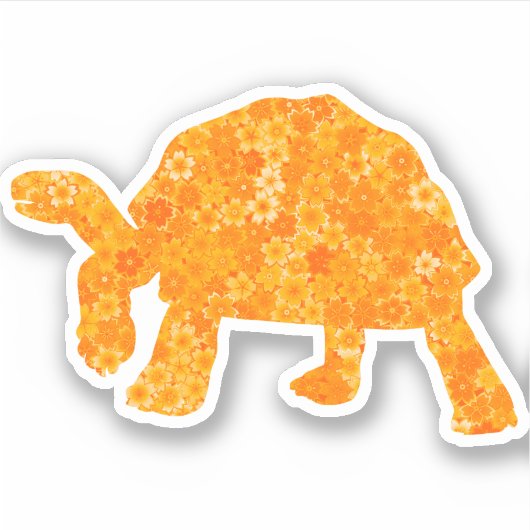 亀ステッカー シール (正面)