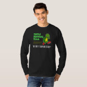 亀ランニングチーム ゆっくり確実に Funny Runner Tシャツ (正面フル)