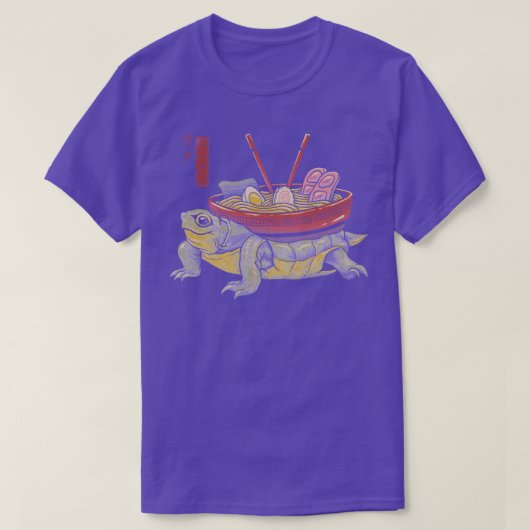 亀ラーメン Tシャツ (デザイン正面)