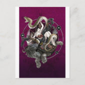 亀中国のの蛇の霊 ポストカード (正面)