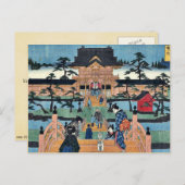 亀戸天満宮内安藤広重 ポストカード (正面/裏面)