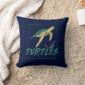 亀救好きの女の子のカメ クッション (ブランケット)