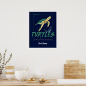 亀救好きの女の子のカメ ポスター (キッチン)