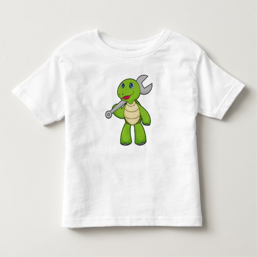 亀整備士レンチ トドラーTシャツ (正面)