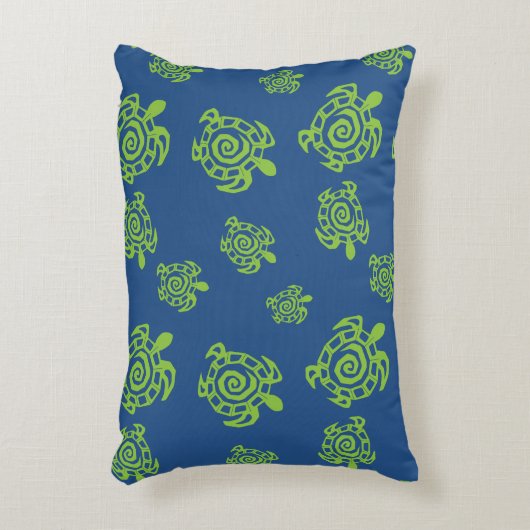 亀模様(緑) アクセントクッション (正面(垂直))