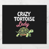 亀熱狂する亀の女亀の母の女の亀(4) スパークリングワインラベル (シングルラベル)