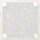 亀甲プリント模様装飾ホームデコール ガラスコースター (裏面)