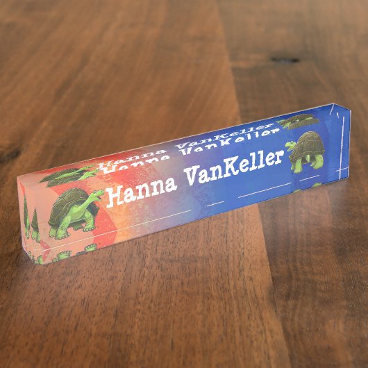 亀甲文房具 デスクネームプレート (側面)