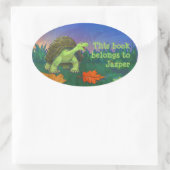 亀甲文房具 楕円形シール (バッグ)