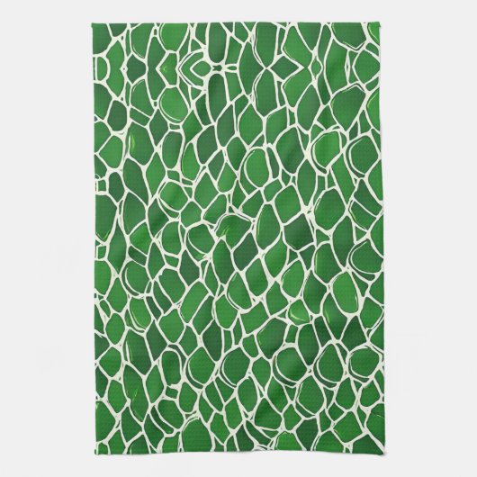 亀甲模様 キッチンタオル (縦)