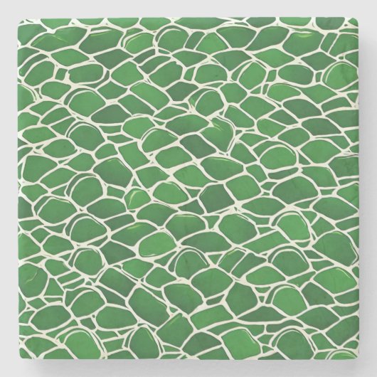 亀甲模様 ストーンコースター (正面)