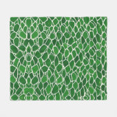 亀甲模様 フリースブランケット (正面(横))