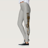 亀甲猫ぶら下がったがオン | Tortie おもしろい Cat レギンス (左)