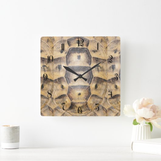 亀甲 スクエア壁時計 (ホーム)
