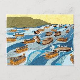 亀船から見た明陽水道の戦い ポストカード